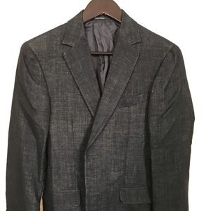 ZZegna Tweed Dark Blue Dinner Blazer 36 Wool